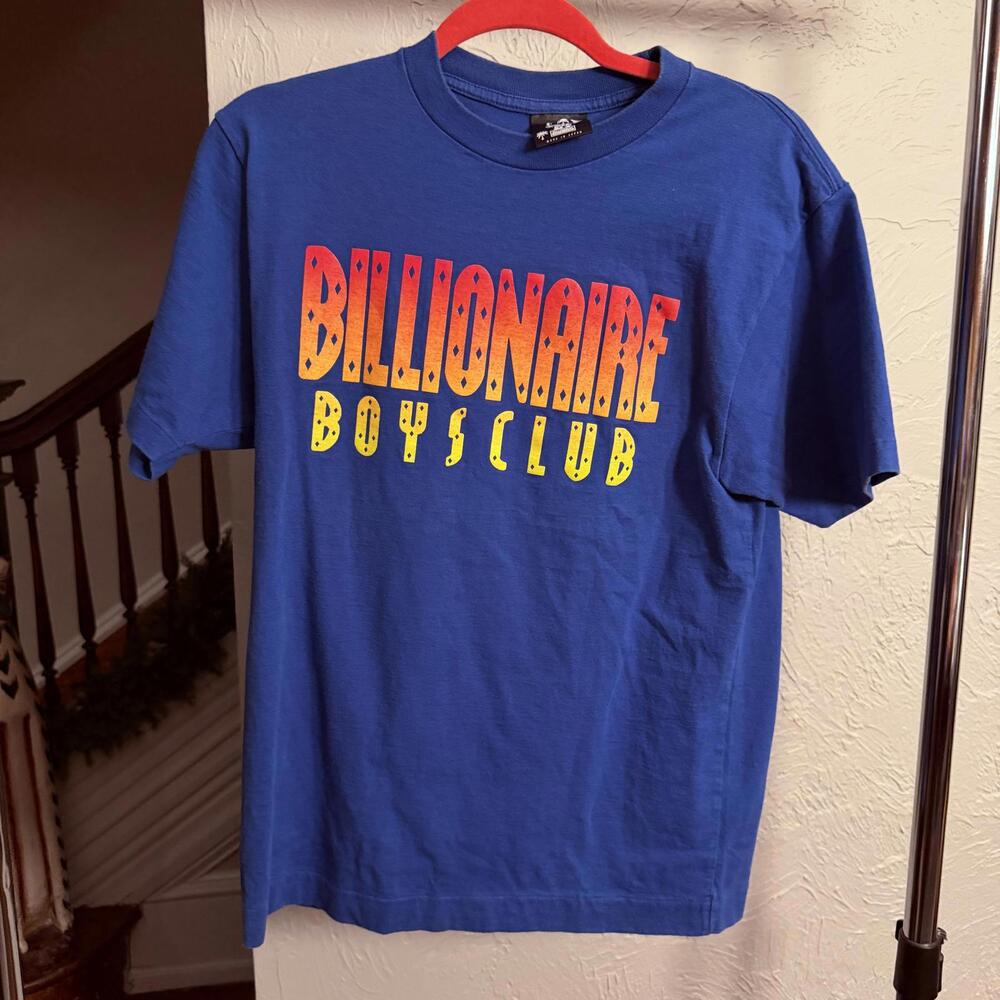 Billionaire Boys Club BBC Gradient Logo T-Shirt Blue Size Medium